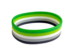 Aromatic Flag Pride Silicone Wrist Band