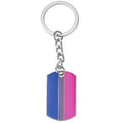 Bisexual Pride Flag Keyring