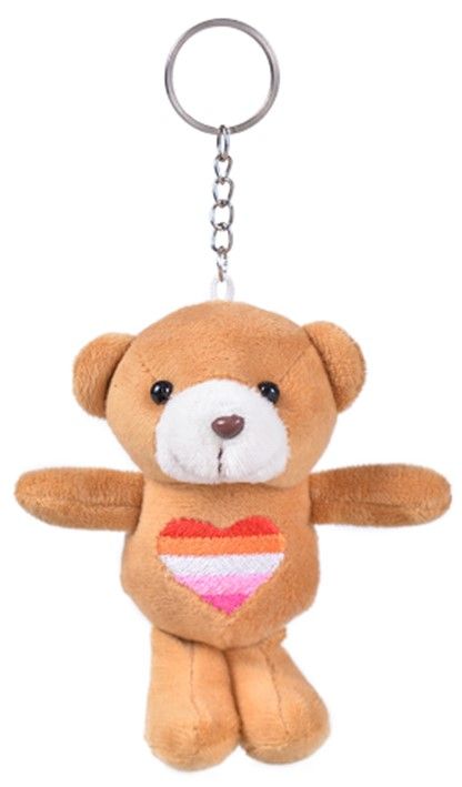 Lesbian Teddy Bear Keyring