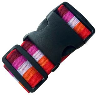 Lesbian Flag Luggage Strap
