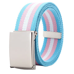 Transgender Flag Canvas Belt